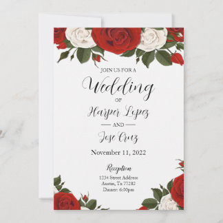 Invitación a la boda de Roses Rojos