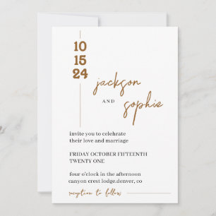Invitación a la boda de roya, Boho del desierto de