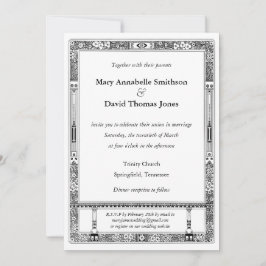 Invitación a la boda de RSVP Floral