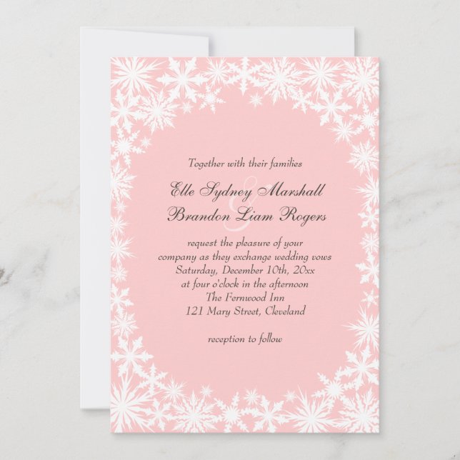 Invitación a la boda de Rubor (Anverso)