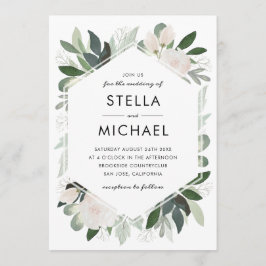 Invitación a la boda de Rubor en el jardín