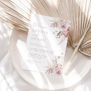 Invitación a la boda de Rubor Garden
