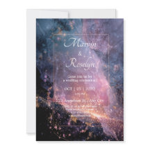 Invitación a la boda de Rubor Nebula Romance