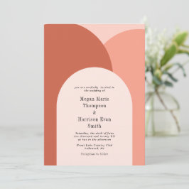 Invitación a la boda de Rubor Simply Arches