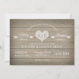 Invitación a la boda de Rústico Whimsy
