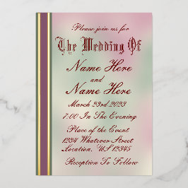 Invitación a la boda de sabios, Rosas y Relieves m