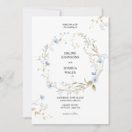 Invitación a la boda de sacudidas de flores