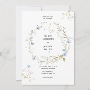 Invitación a la boda de sacudidas de flores