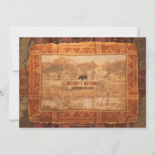Invitación a la boda de Safari en África