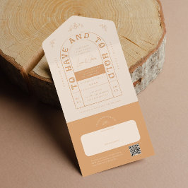 Invitación a la boda de San Miguel con tarjeta RSV