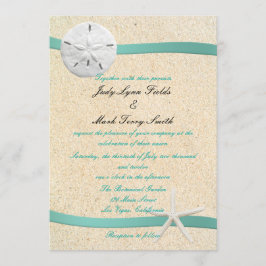 Invitación a la boda de Sand Dollar Beach