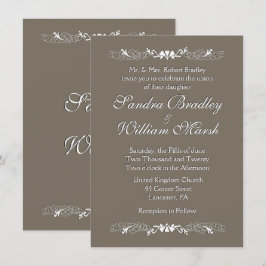 Invitación a la boda de Sandstone
