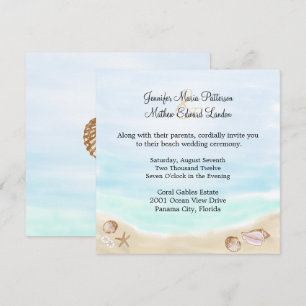 Invitación a la boda de Sandy Beach