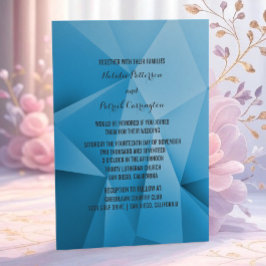 Invitación a la boda de Sapphire Jewel Tones