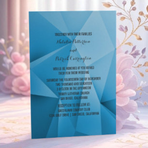 Invitación a la boda de Sapphire Jewel Tones