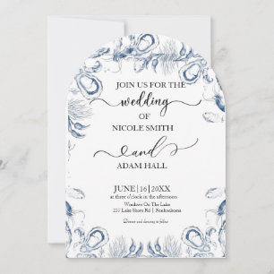 Invitación a la boda de Sea Beach  Destino costero