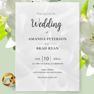 Invitación a la boda de seda