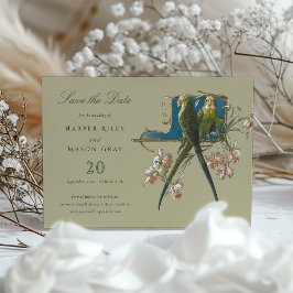 Invitación a la boda de Serene Aviary 'Save the Da