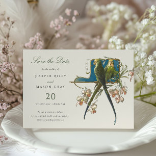 Invitación a la boda de Serene Aviary 'Save the Da