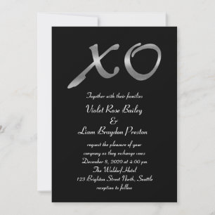 Invitación a la boda de Silver XO