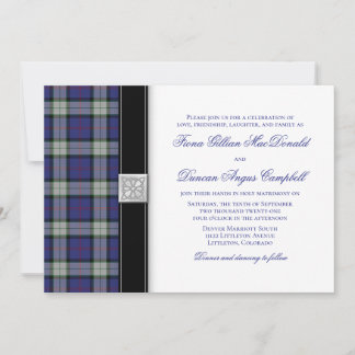 Invitación a la boda de Sinclair Vestir Tartán