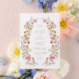 Invitación a la boda de Soft Garden Florals