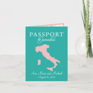 Invitación a la boda de Sorrento en Italia