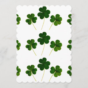 invitación a la boda de st patricys day clover sha