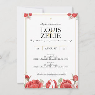 Invitación a la boda de St. Therese