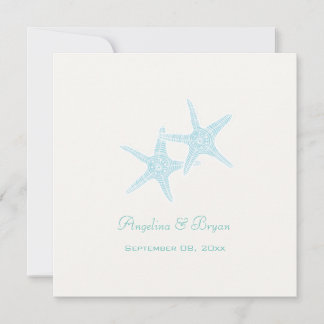 Invitación a la boda de Starfish Beach