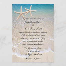 Invitación a la boda de Starfish Beach