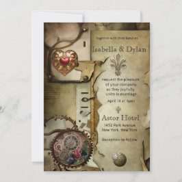 Invitación a la boda de Steampunk