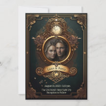 Invitación a la boda de Steampunk