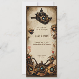 Invitación a la boda de Steampunk