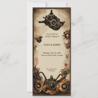Invitación a la boda de Steampunk