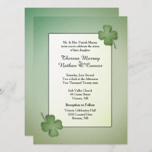 Invitación a la boda de sueño irlandés