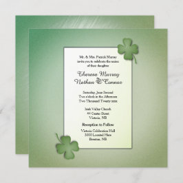 Invitación a la boda de sueño irlandés