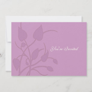 Invitación a la boda de Swirl Leaf de Lilac