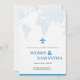 Invitación a la boda de tarjetas de embarque