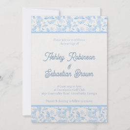Invitación a la boda de tela en la jungla de perri