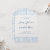 Invitación a la boda de tela en la jungla de perri