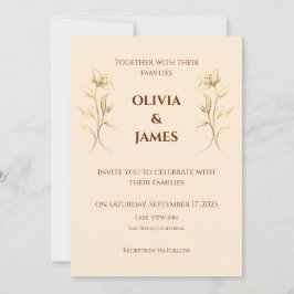 Invitación a la boda de Terracotta Boho