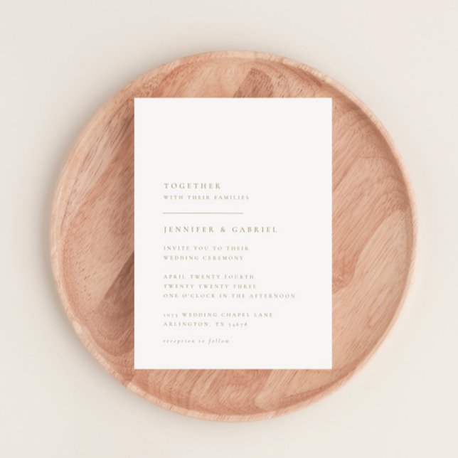 Invitación a la boda de tipografía ultra mínima (Subido por el creador)