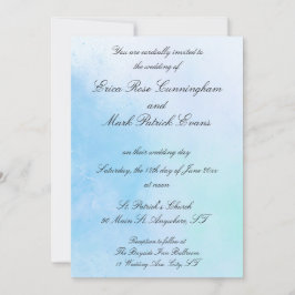 Invitación a la boda de "True Love Blue"