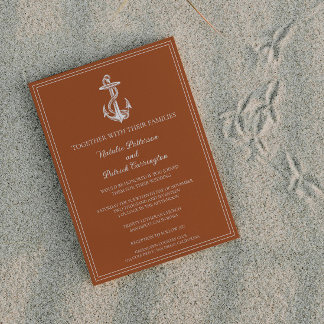 Invitación a la boda de un antecesor náutico Naran