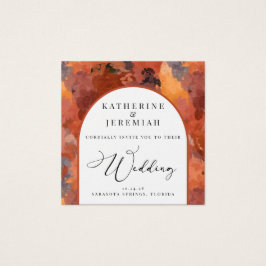 Invitación a la boda de un Arco de Terracota Moder