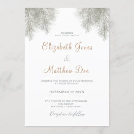 Invitación a la boda de un Boda forestal en la mon