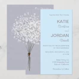 Invitación a la boda de un Bouquet floral simple
