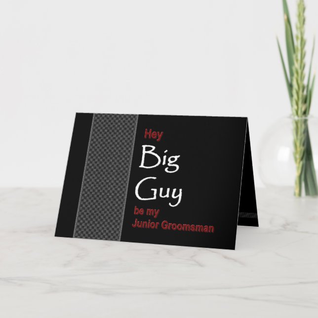 Invitación a la boda de un chico joven (Anverso)