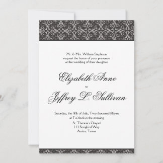 Invitación a la boda de un clúster de Berry gris
